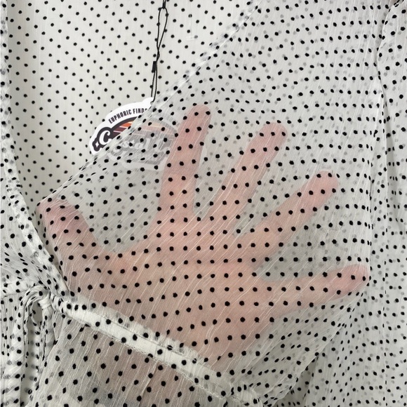 Sheer balletcore polka dot blouse - Picture 5 of 5